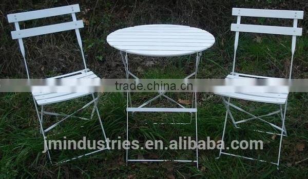 Painted iron bistro set