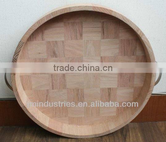 High Quality Oak Wood Bread Tray with Handle