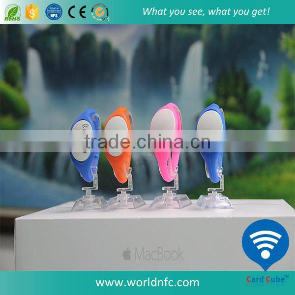ISO 15693 ICODE SLI-S waterproof RFID Silicone wristband NFC bracelet