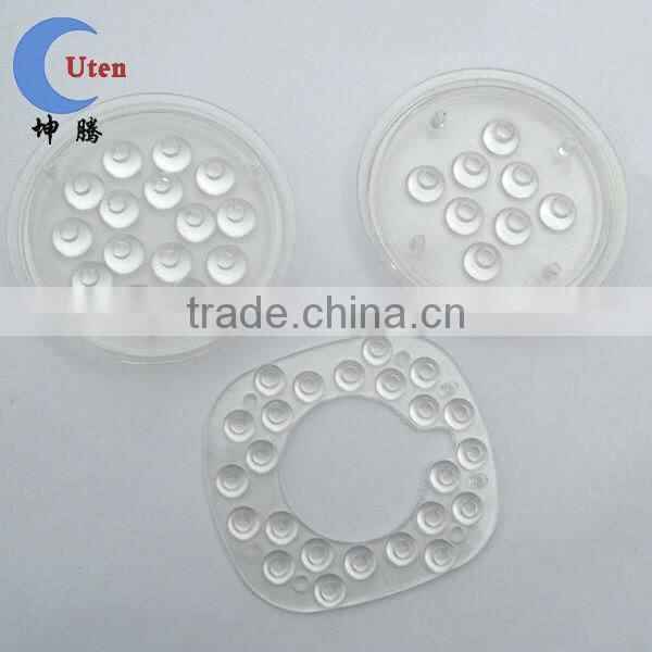 Translucent color round shape LED lamp plastic part