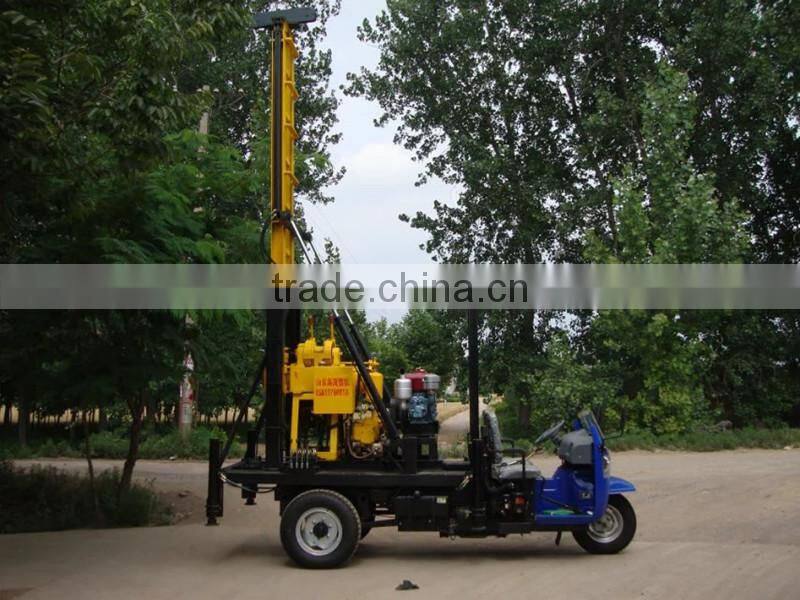 Three wheels protable core drilling rig for 100m and 200m 7