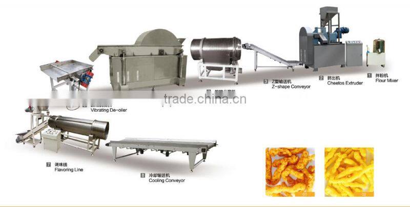 Corn Curls/ Kurkure/ Cheetos/ food extruder machine -- Jinan DaYi Extrusion Machinery