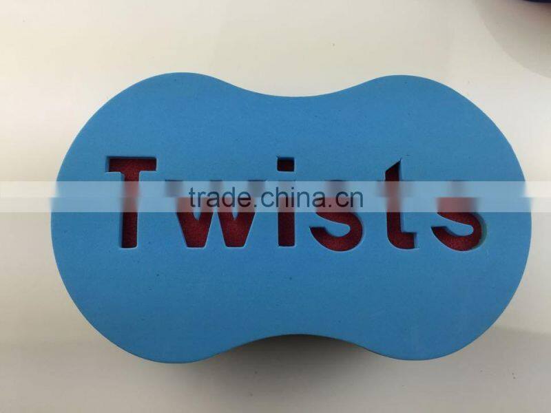 Customized Logo EVA Top Layer Hair Twist Sponge For Black People