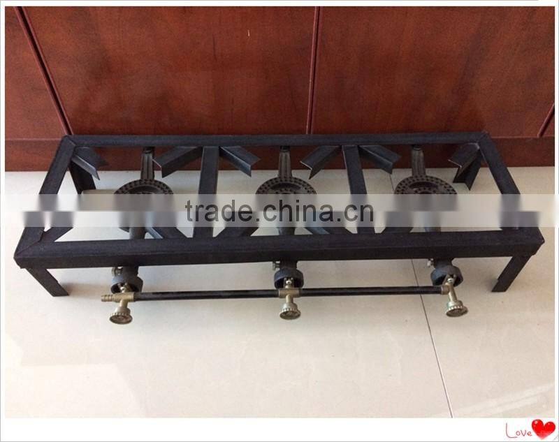 Steel frame gas cooker,cast iron gas burner for cooking to Africa
