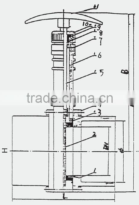 1-1/4 inch to 6 inch pvc water gate valve with high quality