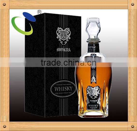 personalized empty brandy whisky glass bottle