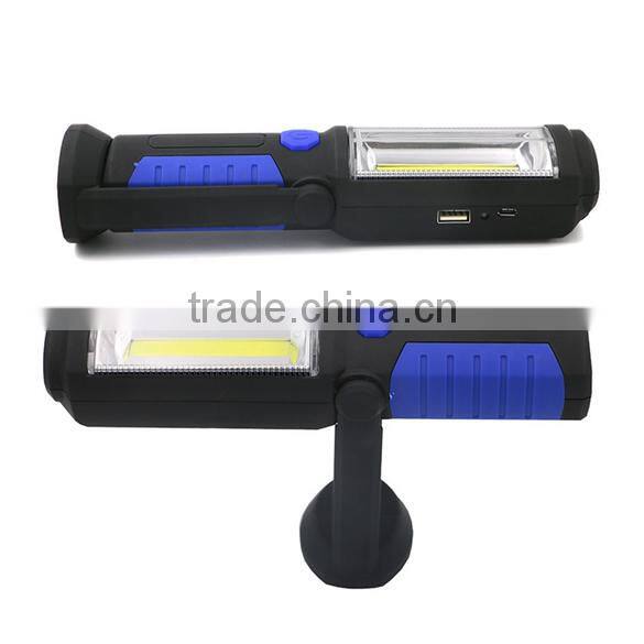 High quality Portable magnetic base rechargeable COB LED work light