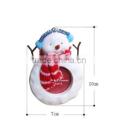 Christmas snowman resin pendant mini photo frame