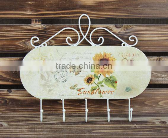 Vintage small wall hanging metal hook for home decor