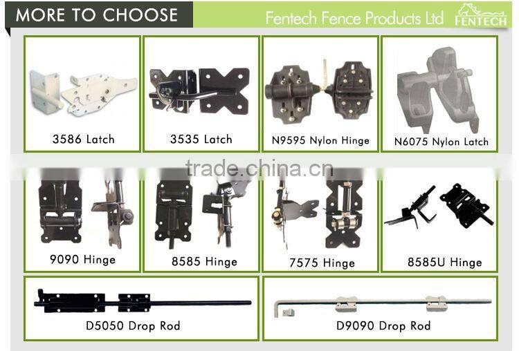 Made in China Fentech High Quality PVC Gate Hardware for Vinyl Fence Gate
