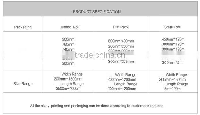 High quality silicone coated baking paper