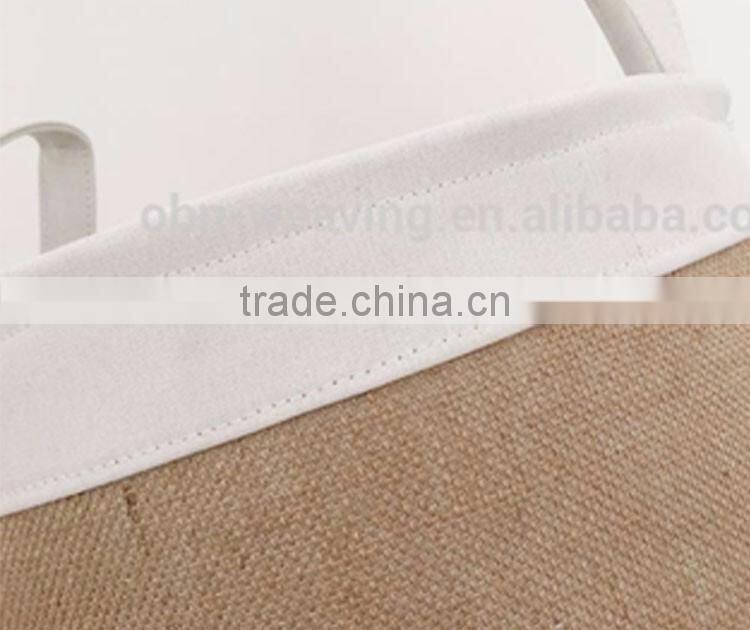 Customized set 3 foldable collapsible laundry or toy fabric storage basket