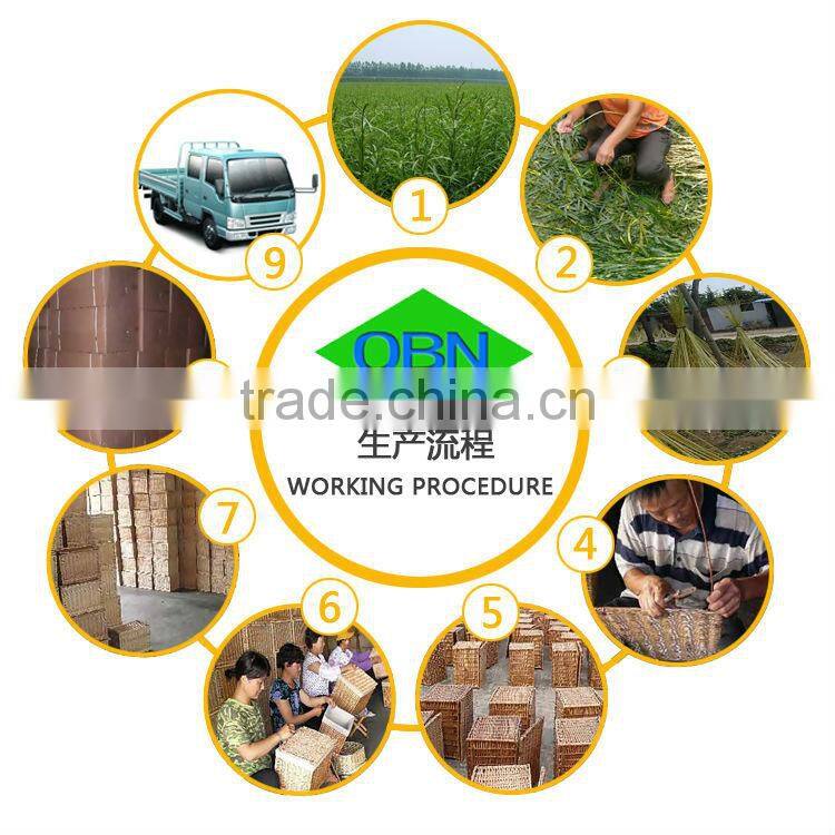 Quality wicker woven egg collection basket