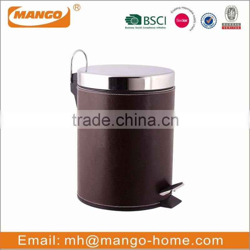 Round Metal Table Mini Trash Can