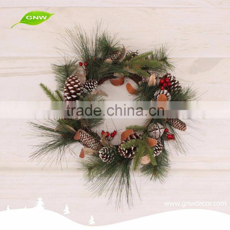 GNW CHWR-1605033 Latest design cheap mini christmas wreath