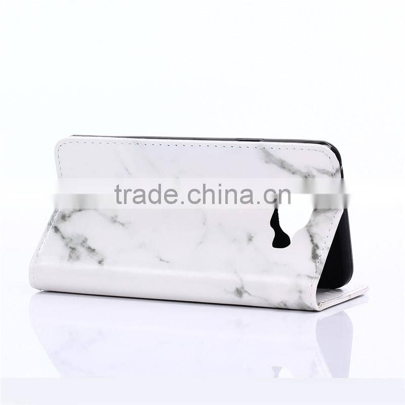 Noble design high quality marble PU card bumper/pocket cell phone case for Samsung