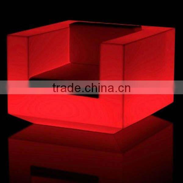 Stylish single or two person LED sofa set