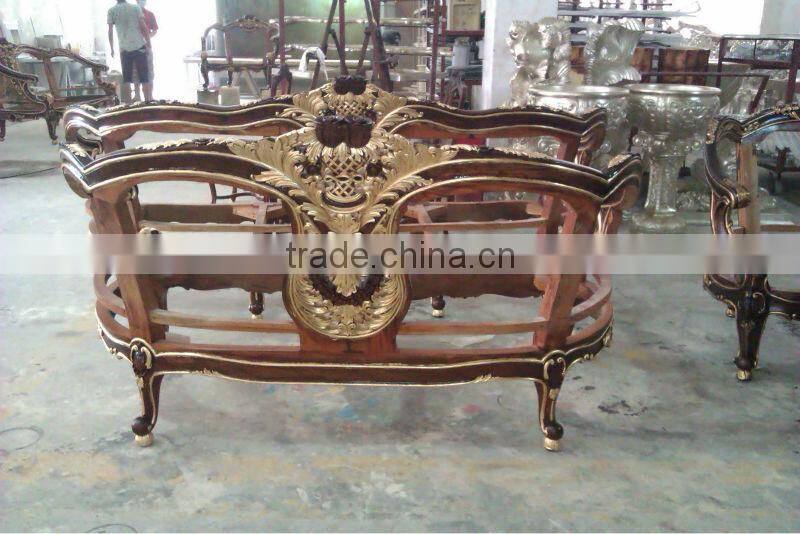 Golden French style reproduction sofa, FA-233P-01