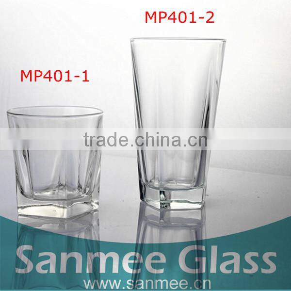 Hot Sale Square Shaped Drinking Glass Tumbler