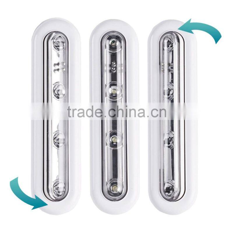 Twin Pack of Cool White LED Touch Operated Battery Cupboard night Lights