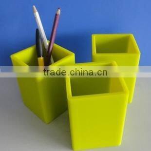 promotional lovely desk silicone rubber pen container holder