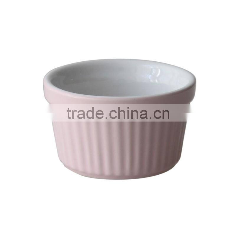 9cm ceramic souffle ramekin dish