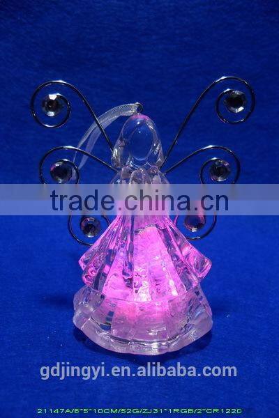 LED Lighted butterfly wings acrylic angel Xmas decoration