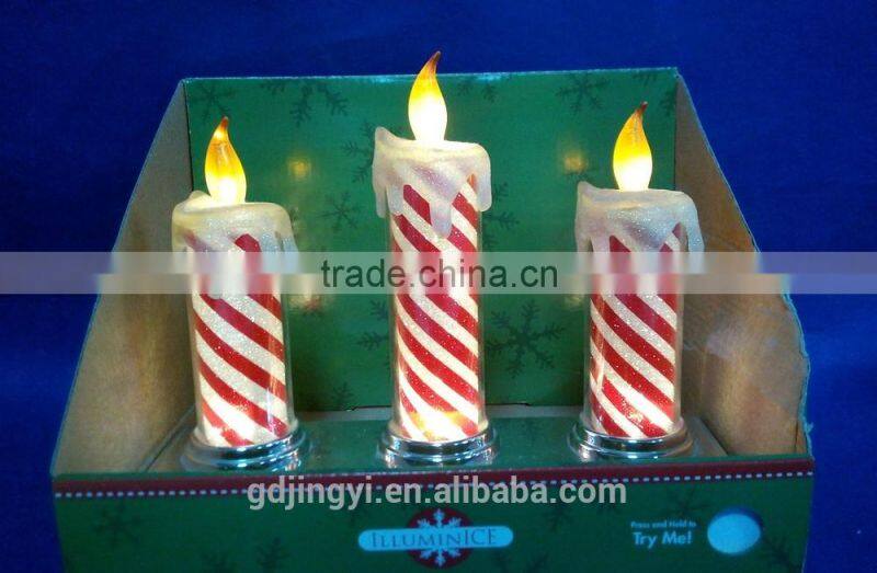 LED Light Acrylic colorful candle table decoration for 2015