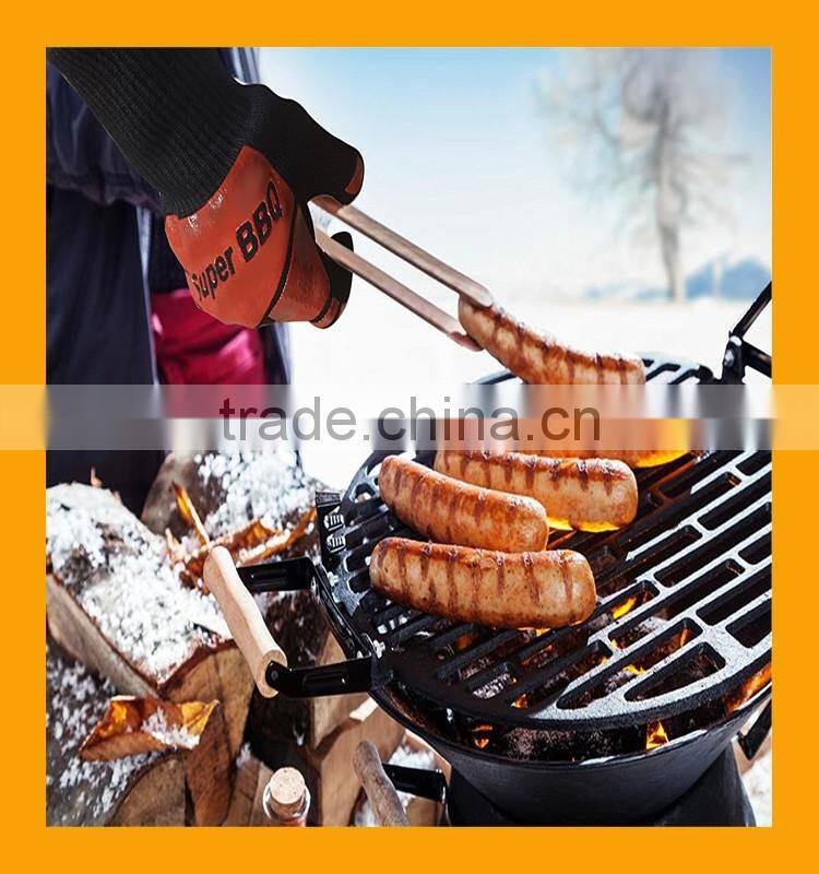 EN407 Certified Outdoor Barbecue Gloves Insulated Heat Resistant Gloves for Food