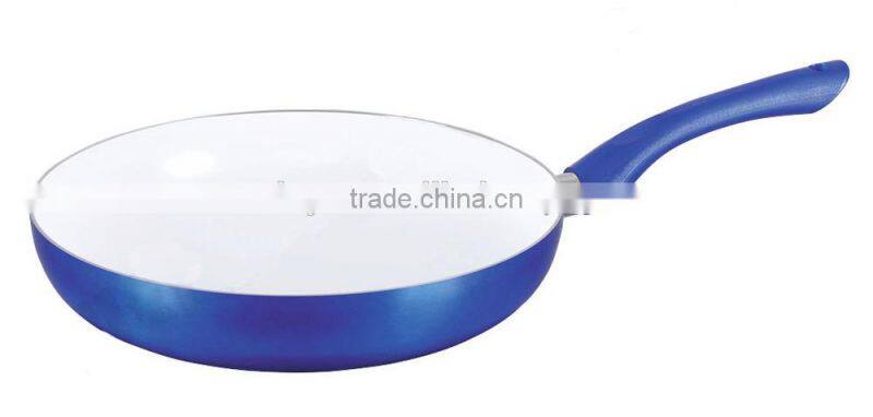 9pcs cookware in aluminum with white ceramic nonstick coating