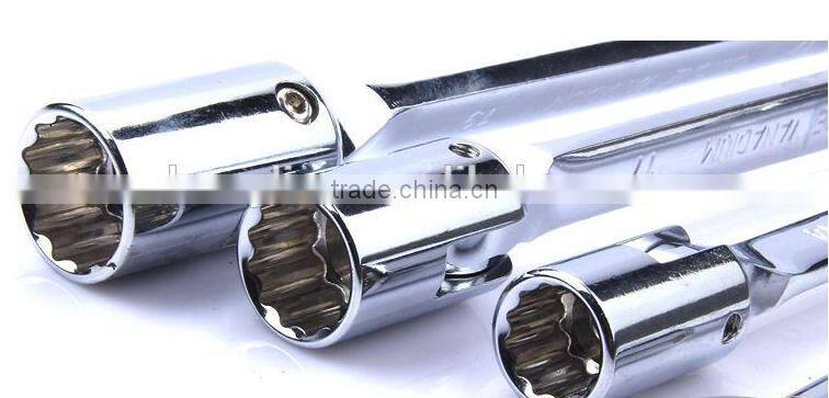 Berrylion Both End Foldable Socket Wrench Mirror Finished Socket Wrench