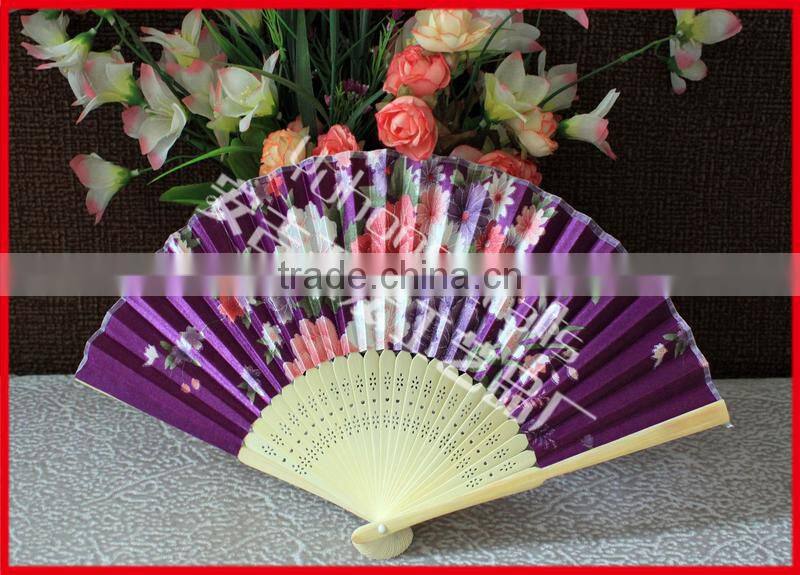 Chinese bamboo fabric crafts fan