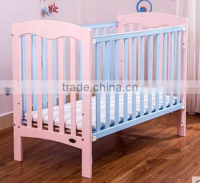 2016 solid wood baby crib baby cot custom made