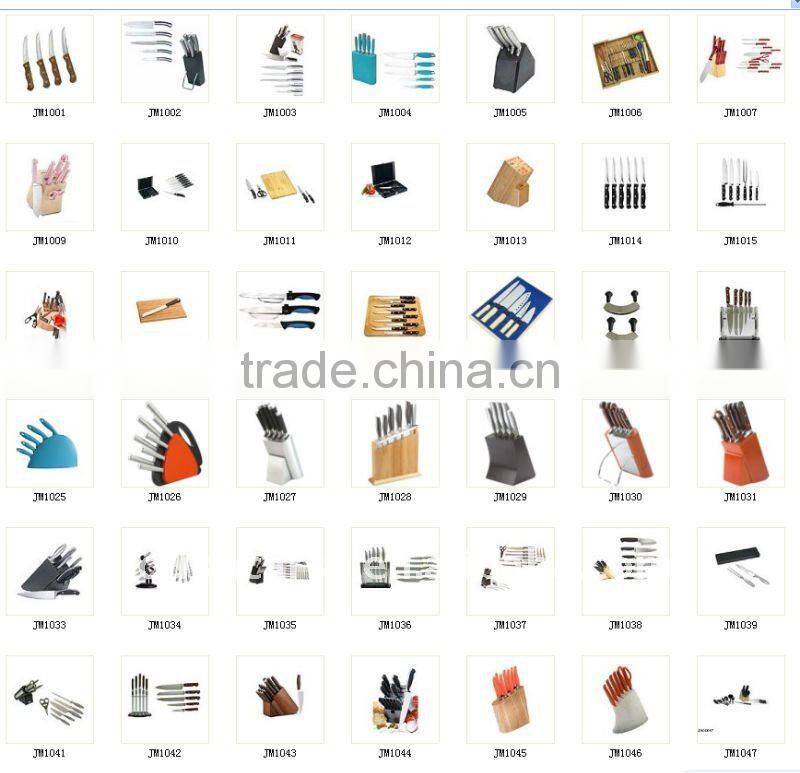 Hot sale Stainless steel knife set wiht hollow handle , cutlery set