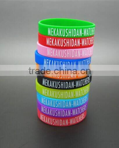 Wholesale Cheap Custom Silicone bracelet waterproof soft material silicone bracelet/wristband/bangle
