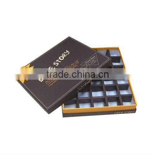 deft desing and reasonable price chocolate packing box