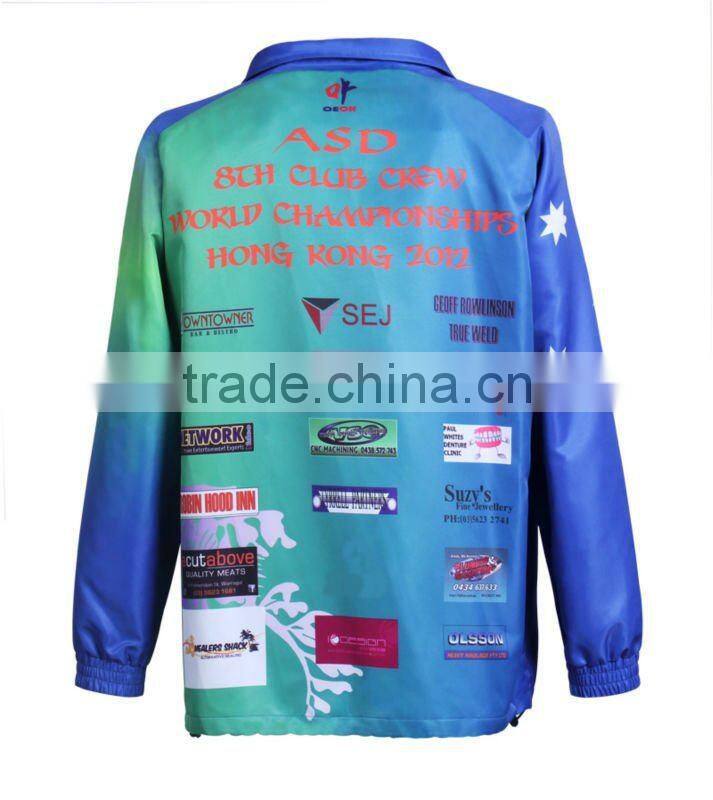 sublimation track jacket training top