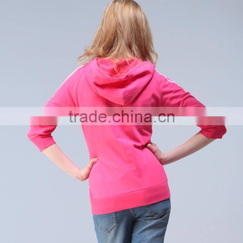 clothing factories in china lady high quality blank hoodies wholesale