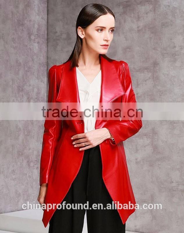 New Fashion PU Leather Jacket For Women