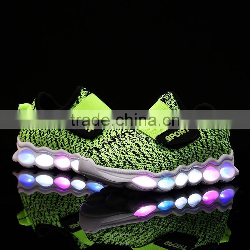 7 color light up flashing led children sneakers wholesale