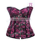 Ladies Plastic Boned Jacquard Crystal Bridal Corset Low price