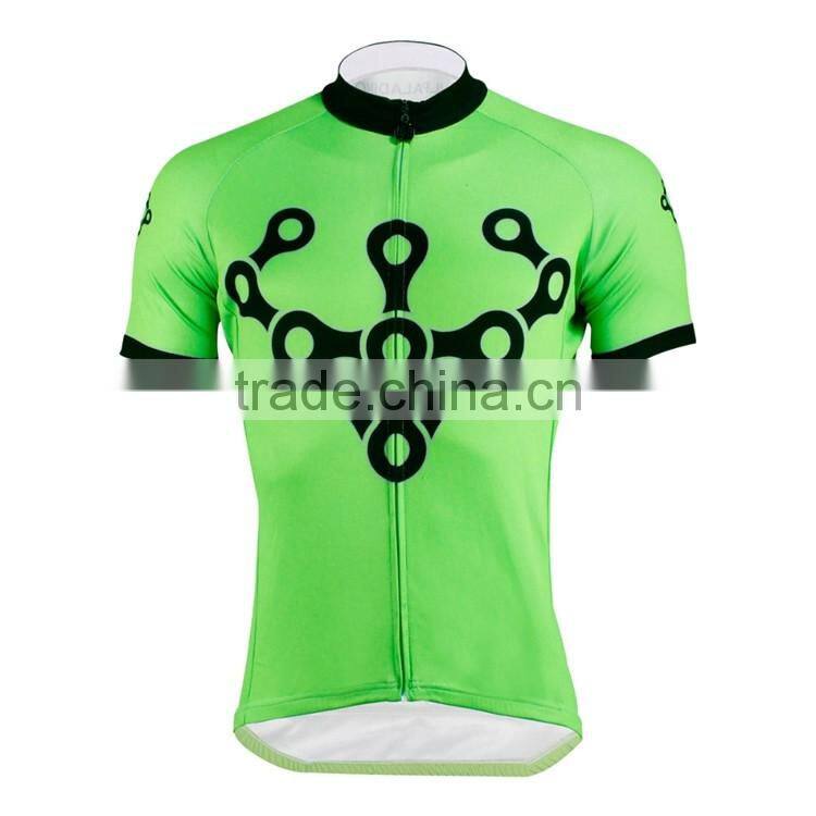 Custom wholesale french cycling clothing from Kroad manufacturer, fluo green kits