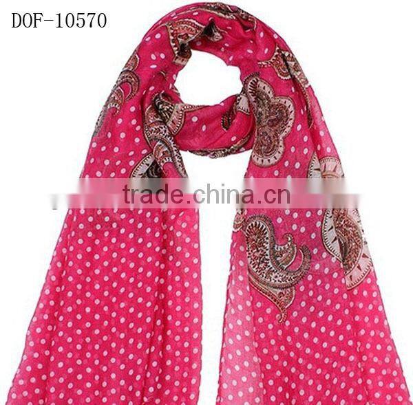Fashion New shawl with printing dot&flower STOCK!