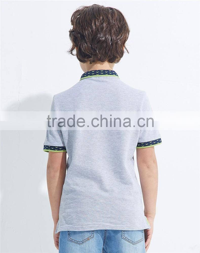 Hot sale OEM service 100% cotton good quality short sleeve polo t shirts for boy kids