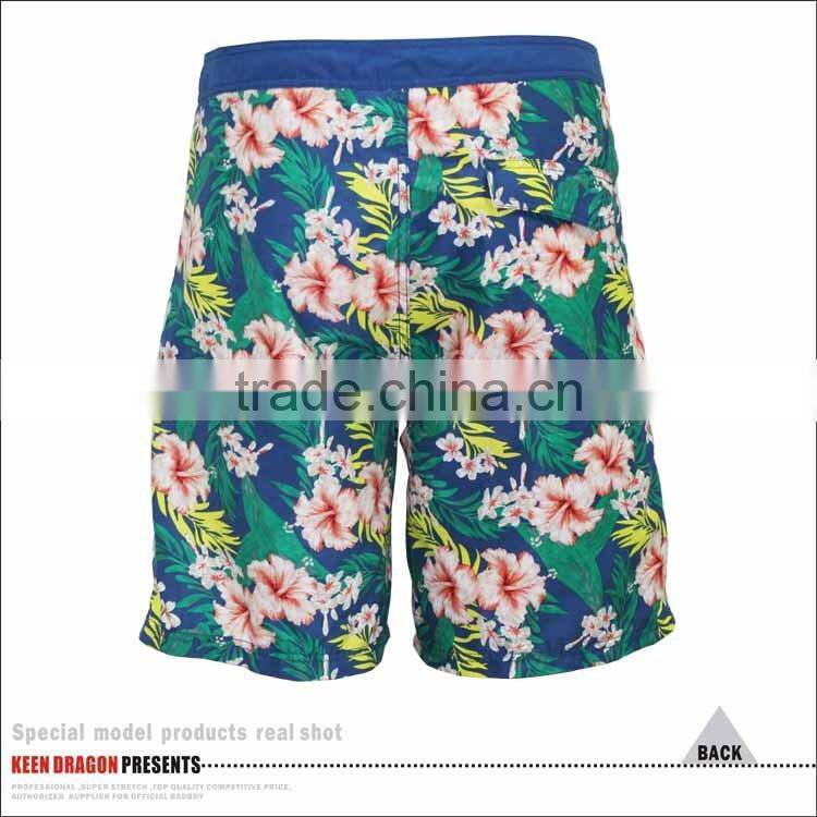 Hot New Products for 2016 Floral Fashion Sublimation Nylon Quick Dry Shorts