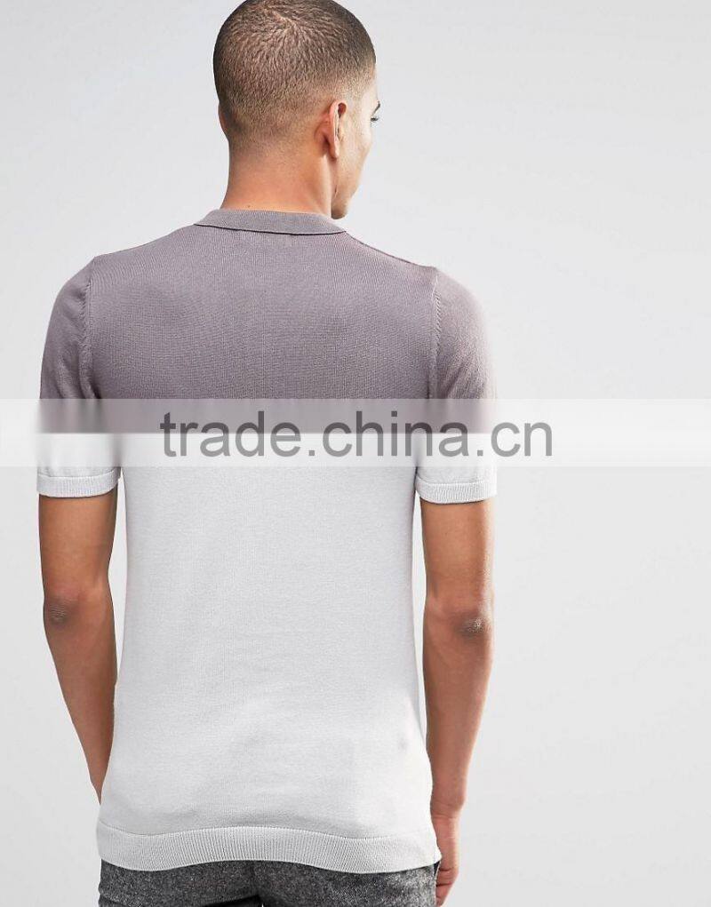 MGOO Hot Sale 100 Cotton Polo Plain Short Sleeves Custom Embroidery Or Print Contrast Purple White Color