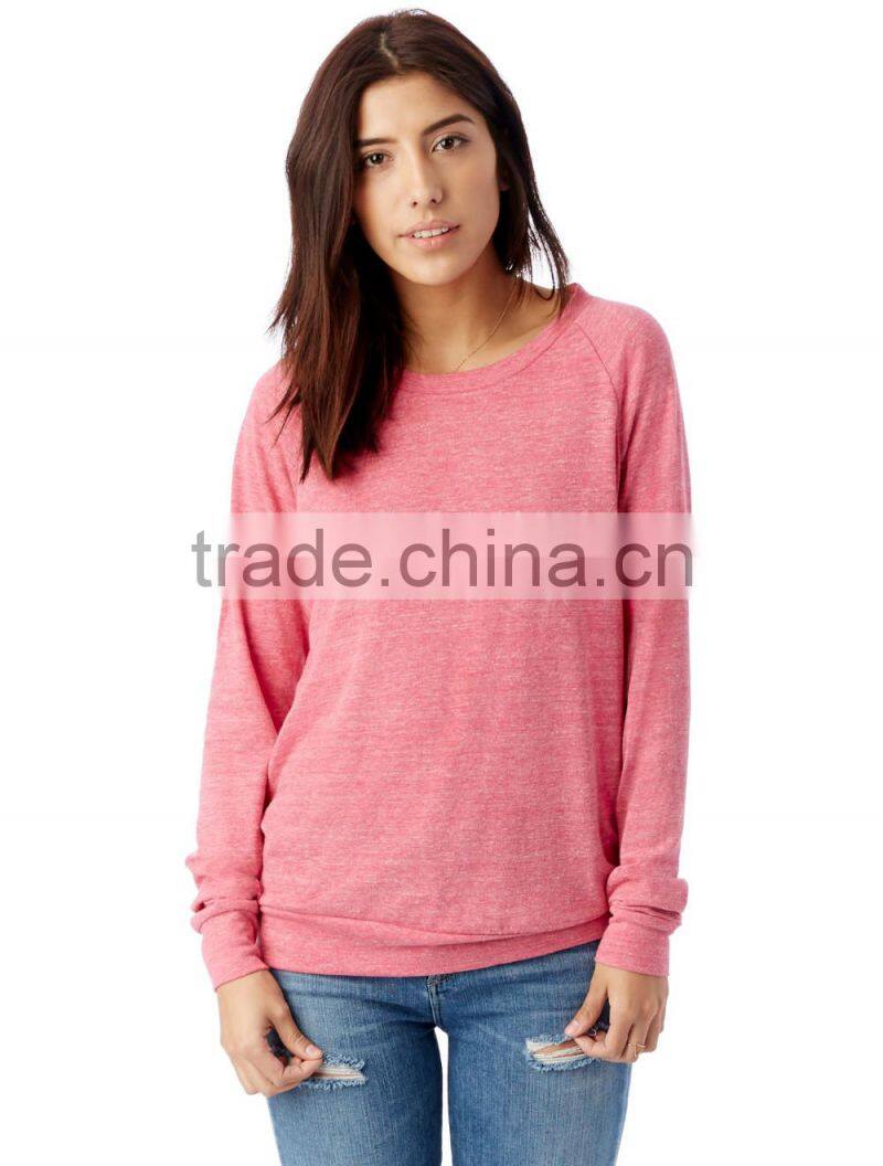 Wholesale Custom Printtin Women Dry Fit Pink Sweatershirt