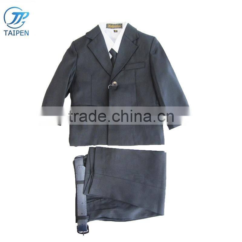 Baby Boys Suit 3pcs Clothing Set Including Coat Pants Shirt And Tie Boys Party Wear Clothes