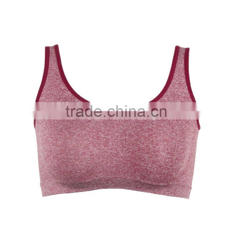 Multi color women sports bra wireless one piece seamless bra top underwear fitness bra