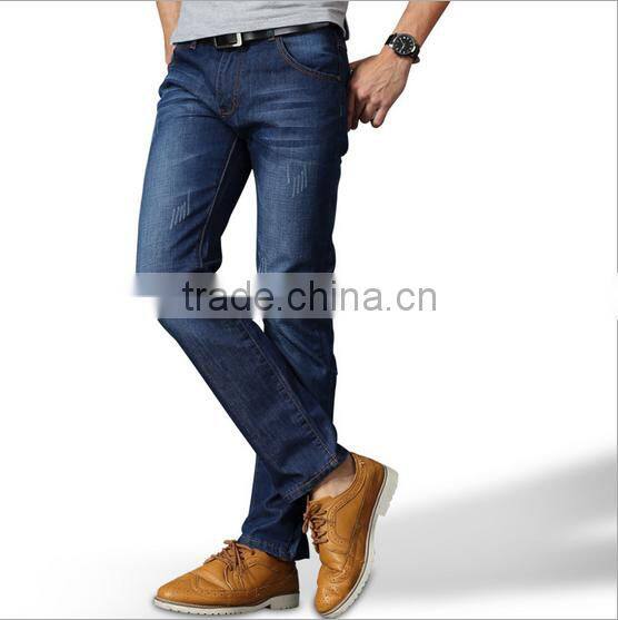 2016 New Model Jeans Pants Trousers For Men With 2 Pockets Leather Lable
